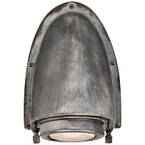 Grant Small Sconce состаренный цинк с промышленным призматическим стеклом