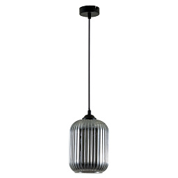 A1902SP-1BK Arte Lamp ARWEN подвесной светильник с плафоном из рифленого стекла черного цвета