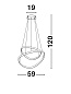 9357063 ARIES Novaluce светильник LED 48Вт 230В 2363Lm 3000K IP20