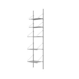 стеллаж стальной одиночный 185.2×40