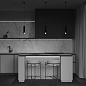 P044PL-01-40GU10-B Maytoni Lipari Подвесной светильник 10W Черный с Золотом — фото 4