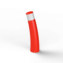 Bamboo N° 3; Opal polycarbonate GU10 PAR16 LED 23W; Traffic red