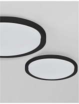 Triac Dimmable Matt Black Metal & Acrylic LED 40 Watt 220-240 Volt 2200Lm 3000K IP20 D: 46 H: 7.5 cm