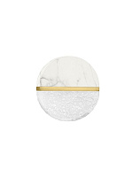 Triac Dimmable Clear & White Cloud Glass, White Marble, Brass Gold Metal LED 7Watt 220-240Volt 431Lm IP44 2700K L:15.8 W:7.2 H:16.8 cm