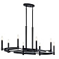 Tolani  8 Light Oval Chandelier Black люстра 52429BK Kichler