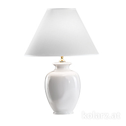 731.70W Kolarz Nonna настольная лампа с коническим абажуром, белая