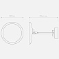 Настенный светильник Astro Lighting Mascali Round LED полированный хром — фото 6