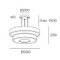 00-8444-05-12 Leds C4 Strata 2 Bodies ø500mm / ø400mm черный — фото 1