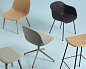 Muuto Fiber Барный стул Tube Bar Stool со спинкой, 75 см, черный/антрацитовый FIBABTUN01011 — фото 2
