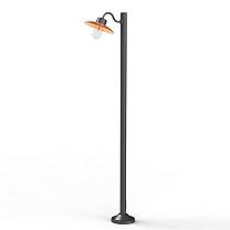 Belcour N° 4; Clear glass E27 60W; Varnished brushed copper