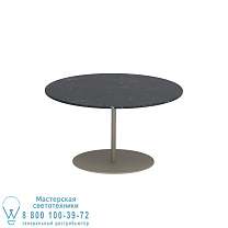 СТОЛИК BUTLER Ø75CM H40CM ПЕСОЧНАЯ КЕРАМИКА NERO MARQUINA Royal Botania