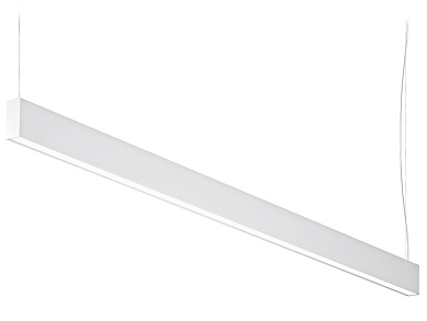 подвесной линейный светильник с белым корпусом