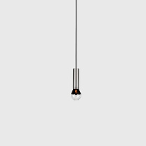 oran pendant craft sphere bulb in-nuit, brushed silver