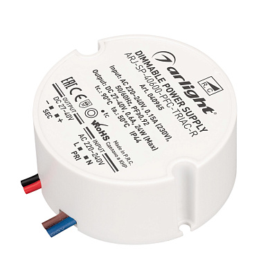 040965 Arlight LED драйвер ARJ-SP-40600-PFC-TRIAC-R (24W, 27-40V, 600mA)