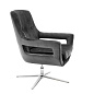 111029 Swivel Chair Flavio granite grey кресло Eichholtz