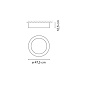 487110/1A Vibia Duo petra Ø 47,5 см x 12,5 см - 4871 потолочный светильник — фото 1