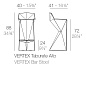 Vertex bar stool стул, Vondom