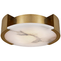 Melange Large Flush Mount антично-патинированная латунь с алебастром
