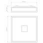 1121013 Mashiko 400 Square Astro lighting потолочный светильник бронза — фото 3