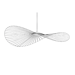 L0840303 La Petite Friture VERTIGO Подвесной светильник геометрический сферический большой черно-белый