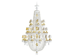 01023521.jpg Lladro Winter Palace фарфоровая люстра с белыми подвесами