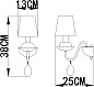 Бра Arte Lamp SIGNORA A2510AP-1WH — фото 1