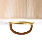 Подвесной светильник Arteriors Middlebury, натуральный хлопок и коричневая кожа — фото 6