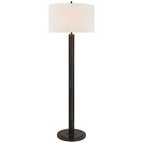 Longacre Floor Lamp бронза с льняным абажуром