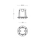 FOG RECESSED 6 W diffuse Landa встраиваемый в потолок светильник FG50ISODHB7ZU