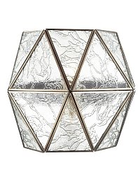 Бра Favourite Osten 2925-1W — настенное бра из стекла с эффектом льда в каркасе античной латуни