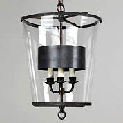 CL0211.BZ.SE Zurich Frame Lantern With Shade, Bronze, 3 Lights