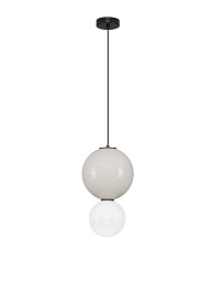 NL_DECORATIVE_NOESIS_SUSPENSION_GRAY_MATT_BLACK_OPAL Nova Luce NOESIS Подвесной светильник