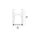 FTL35 F HE - PROFILE LGC B черный Delta Light линейный светильник