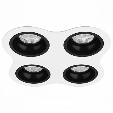 точечный потолочный светильник в белом цилиндрическом корпусе