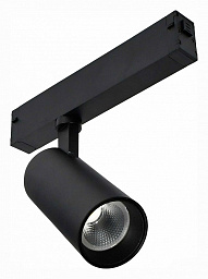 ST660.496.20 ST-Luce Skyline 220 двухламповый магнитный прожектор с цилиндрическим корпусом черного цвета для магнитного трека 230V