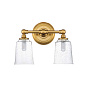 Настенный светильник Huguenot Lake Feiss FE-HUGOLAKE2BATH-BB вощеная латунь — фото 4