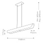 Подвесной светильник Arco Hinkely HK-ARCO-LED-LP-117-HB наследственная латунь — фото 9