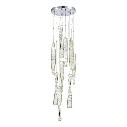 SL6205.103.09 ST-Luce Elika подвесной светильник с длинной спиральной формой из хрома