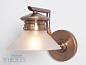 Basel Настенный светильник из латуни ручной работы Patinas Lighting PID243150