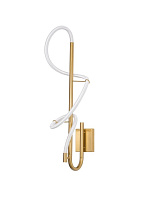 Brass Gold Metal & Fiber Braided Silicone Tube LED 23 Watt 220-240 Volt 1167Lm 3000K IP20 L:90 H: 90 cm