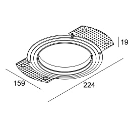 MOUNTING KIT ENTERO RD-L Delta Light OPTIONS встраиваемый в потолок уличный светильник
