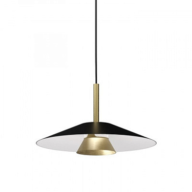 05302ONDHXXXX Elesi luce Narciso SP M LED 1L круглый светодиодный подвесной светильник чёрный; латунь