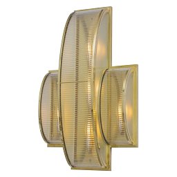 PP-520 Patinas lighting Orleans крупное бра в стиле ар-деко из трёх стеклянных панелей