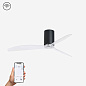 32041WP Faro MINI TUBE FAN потолочный вентилятор SMART Ø1280 3 лопасти чёрный матовый — фото 1