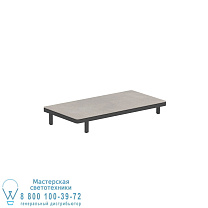 ALURA LOUNGE 160 ЛИТ СТОЛ 160X80X23CM ЧЕРНАЯ КЕРАМИЧЕСКАЯ СТОЛЕШНИЦА CEMENTO LUMINOSO Royal Botania