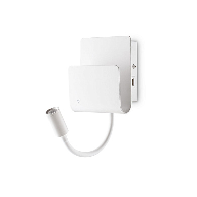 243160 Ideal Lux PROBE AP2 BIANCO настенный светильник (бра) белый порошковый лак
