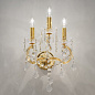 Kolarz BELVEDERE 0413.63.3.SpT настенный светильник золото 24 карата ширина 28cm высота 42cm 3 лампы e14 — фото 1