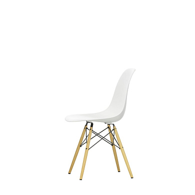 4055737315589 Eames Vitra Стул обеденный на деревянных ножках, белый/золотистый клен