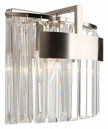 бра с цилиндрическими стеклянными плафонами никель