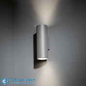 Nude wall IP55 2x LED 3000K flood GI alu struc Modular